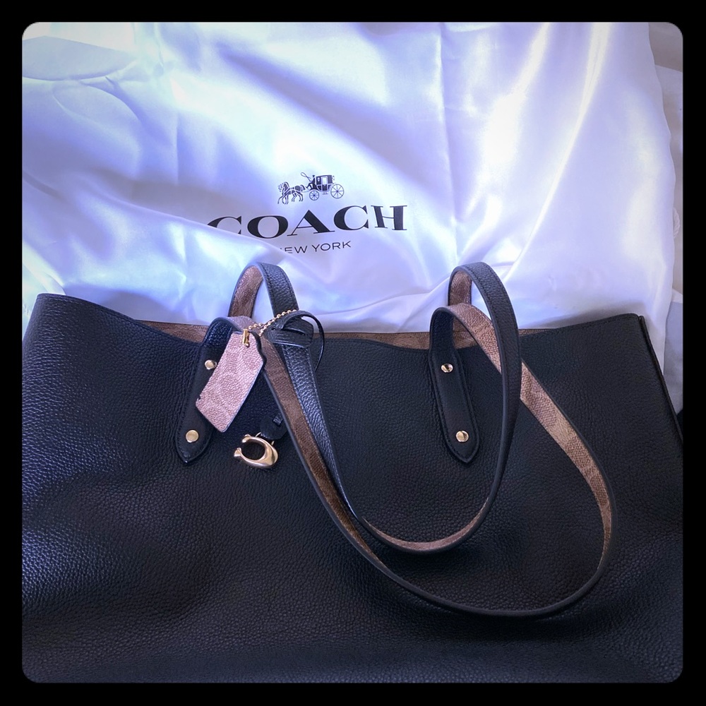 Brand New Never Used Black Coach Tote